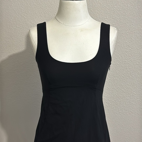 Theory Wool Black Shift Classic Mini Dress Square Neck - Picture 2 of 8